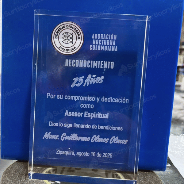 9. Reconocimiento en acrílico en 20mm - Imagen 6